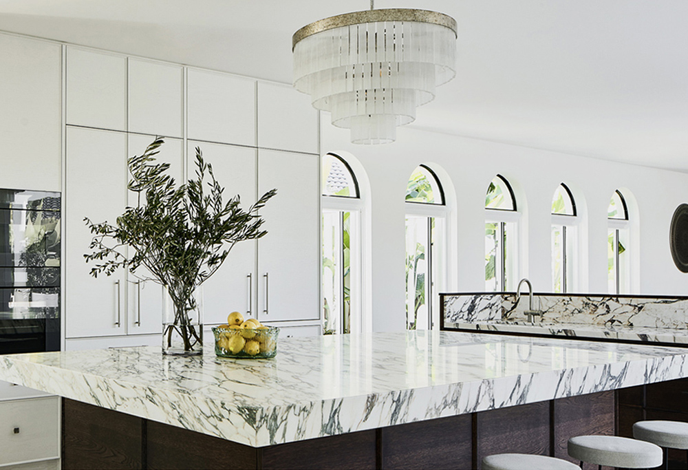 Luxury marble benchtop kitchen design