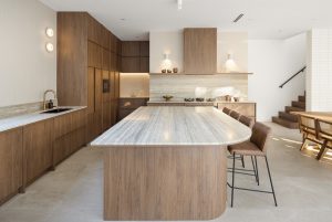 Luxury stone travertine benchtop